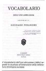 Titelblatt des „Vocabolario dell'uso abruzzese“ von Gennaro Finamore